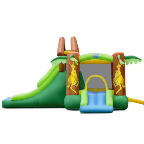 Inflatable Jungle Bounce House w/ Dual Slides Climbing Wall Jumping Area - Picture 7 of 10