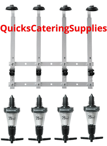 Optic Bottle Rack Wall Mounted Bracket Beaumont Spirit Measure Dispensers Bar - Picture 8 of 16