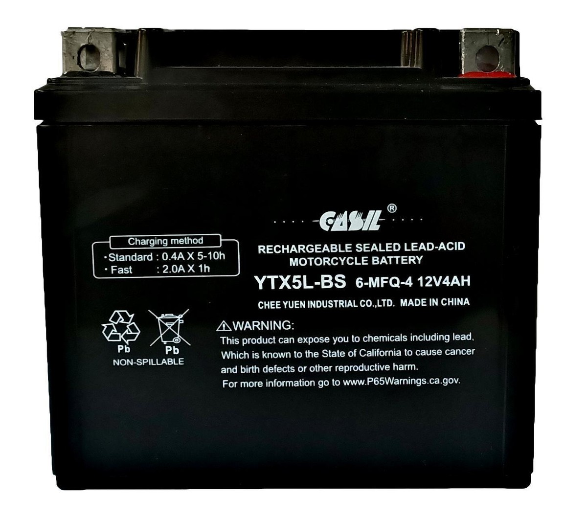 YTX5L-BS Motorcycle Battery Replacement for KAWASAKI 230CC