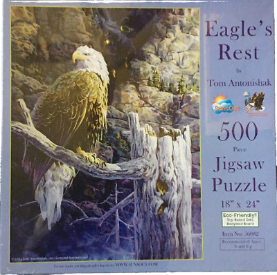 SunsOut Eagles Rest 500 Piece Sealed Jigsaw Puzzle 18 x 24