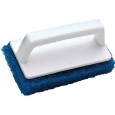 Captain's Choice Heavy Grit Pad Cleaning Brush, 3-1/2 Inch x 6 Inch Handle