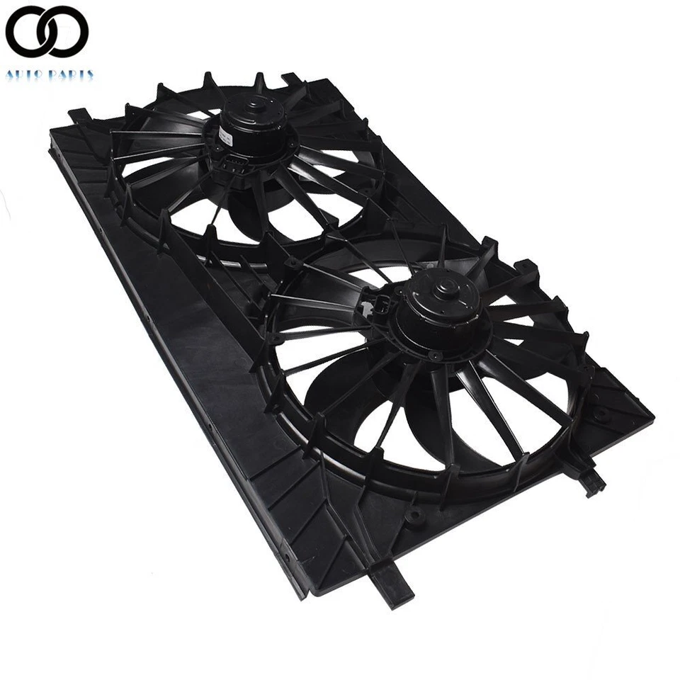 Conjunto duplo de radiador e ventilador condensador para 2007-2016 2017 Jeep Patriot Compass - Imagem 4 de 4