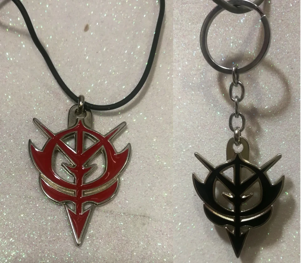 GUNDAM ZEON COLLANA O PORTACHIAVI CIONDOLO NECKLACE KEYCHAIN MODA