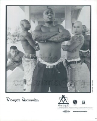 1992 Press Photo Proper Grounds 1990s L.A. Rap Metal Band 1992 Press Photo Proper Grounds 1990s L.A. Rap Metal Band