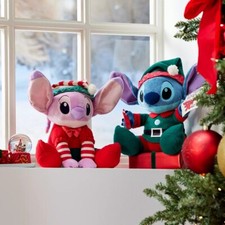 DISNEY ADORABLE LILO AND STITCH HOLIDAY PLUSH - LILO STITCH SERIES - A SET NEW