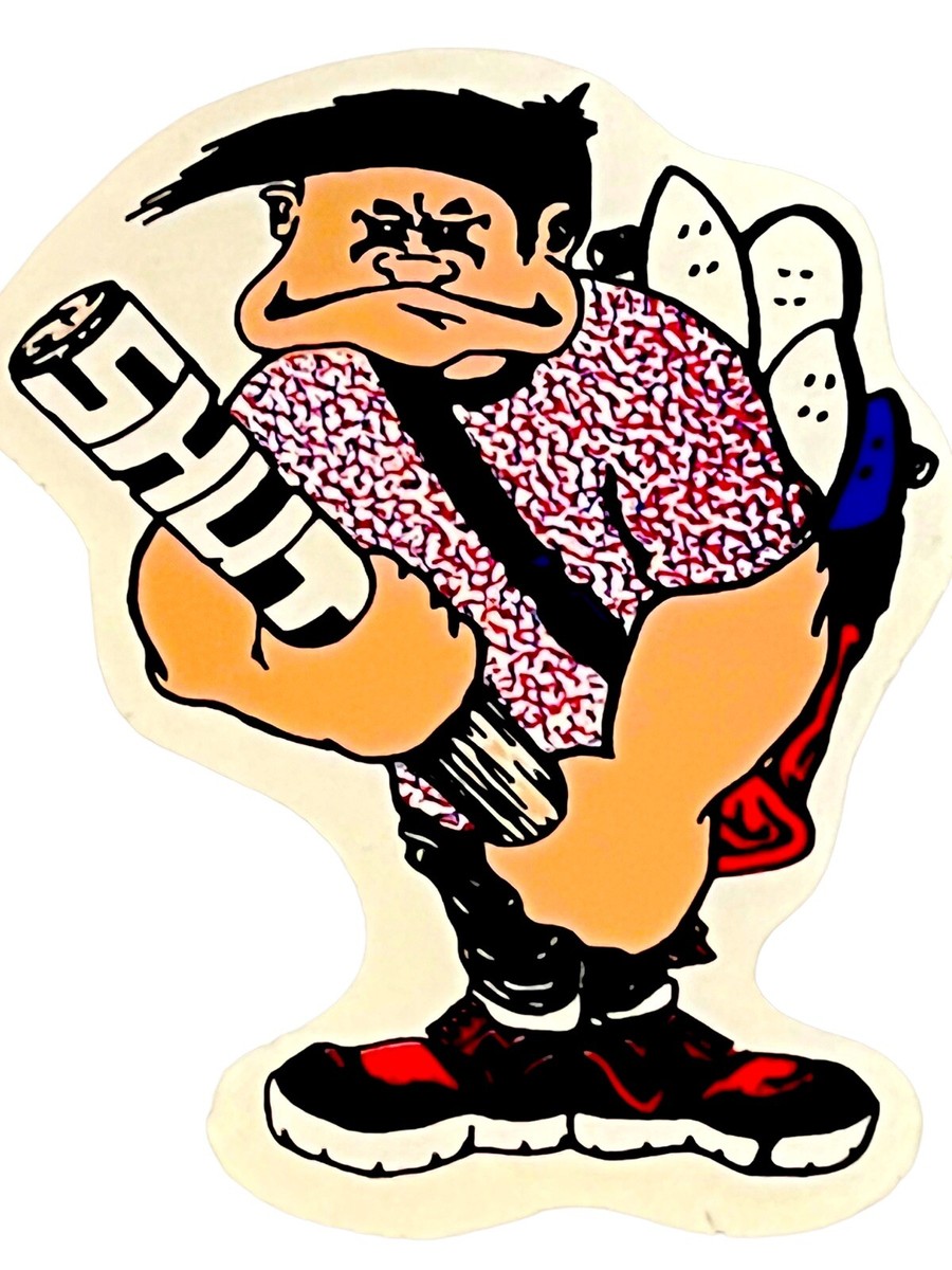 Vtg 1980's Shut Skateboards Guy White Sticker- Powell Peralta