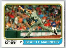 2023 TOPPS HERITAGE EASTON MCGEE ROOKIE CARD RC SEATTLE MARINERS #178