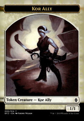 Battle for Zendikar #6 Kor Ally Token