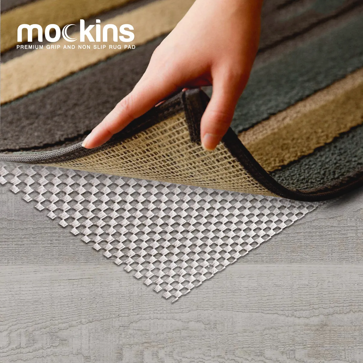 Mockins Premium Grip and Non Slip Rug Pad 9 x 12 feet Area Rug Pad