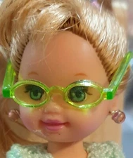 MATTEL KELLY TOMMY ACCESSORY ~ GREEN SEMI-TRANSPARENT GLASSES /GREEN LENSES ~NEW