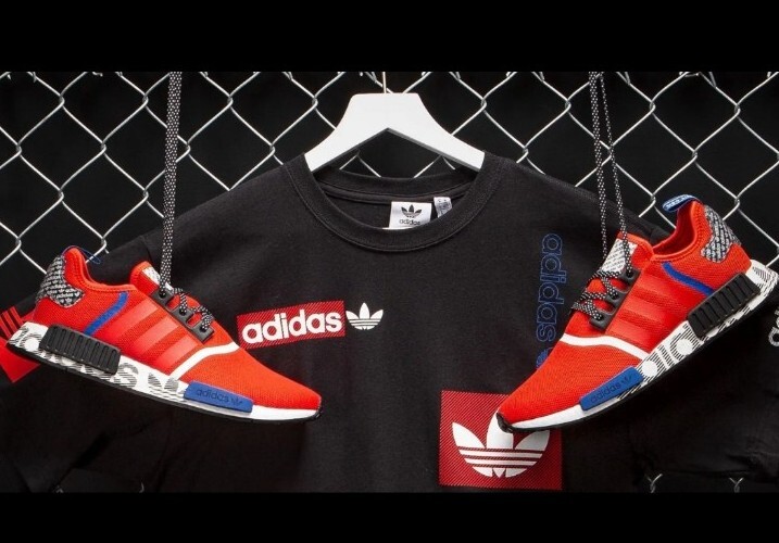 Adidas NMD R1 FV5214 Shoes Transmission Pack Red Blue Black Size 9