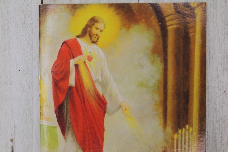 Vintage Prayer Pamphlet Prayers SACRED HEART NOVENA Priests of the
