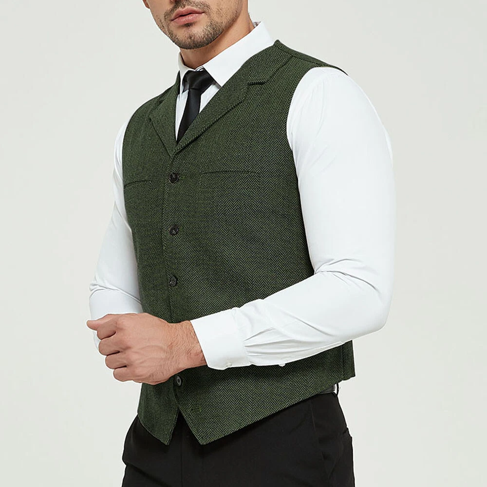 Green suit deals vest
