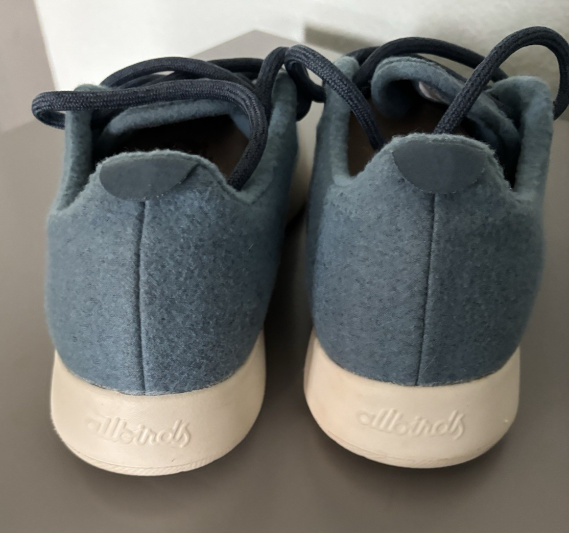 SAOLA Allbirds Runner Uomo Uomo in Lana Tide Pool (Suola in Crema) 10.0