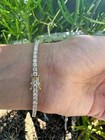 Bracelet 14K Yellow Gold Fn 7.5" 10Ct Brilliant Round Created 4Mm Diamond Tennis