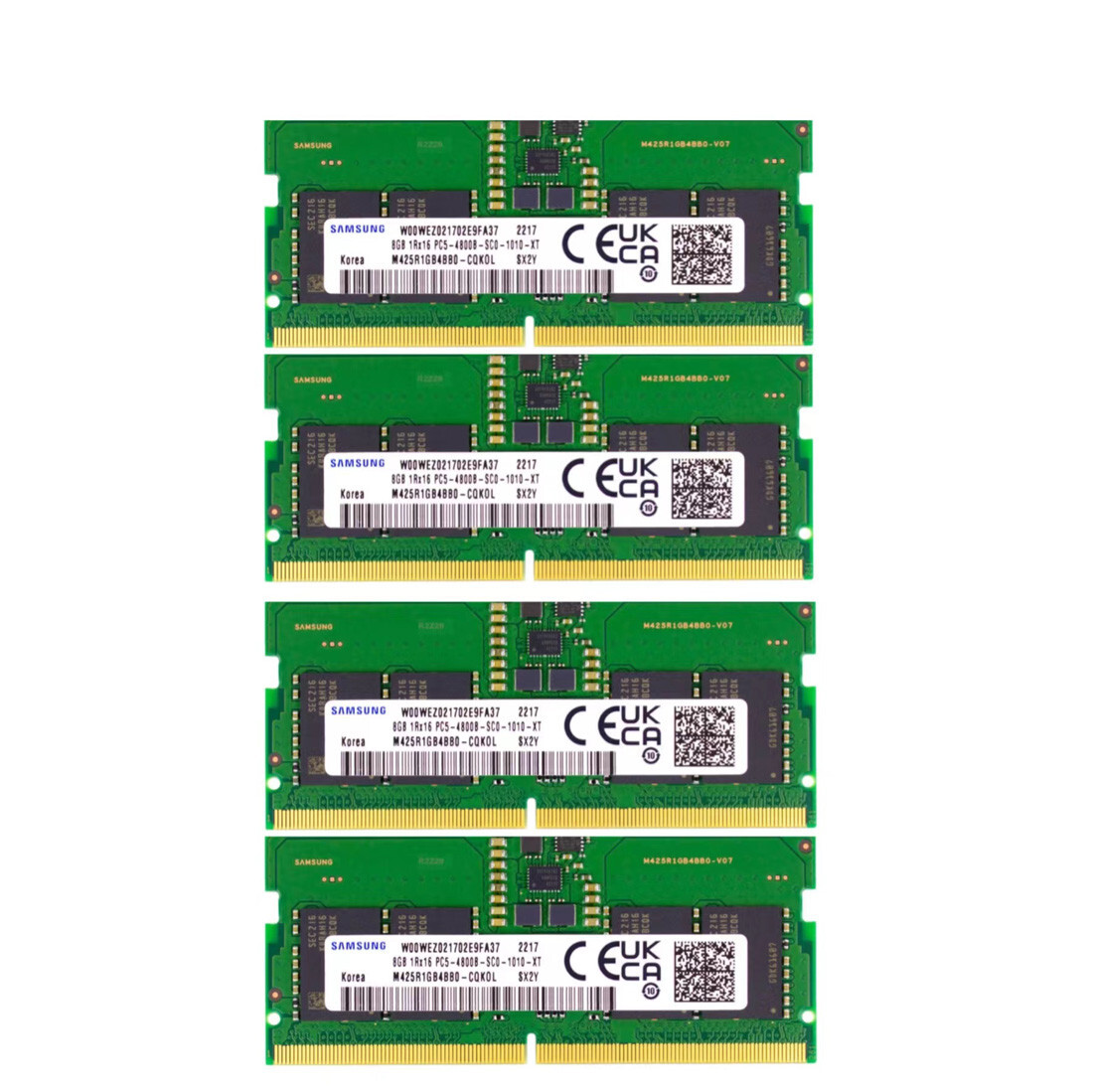 New Samsung 32GB 4X8GB DDR5 4800MHz PC5-38400 SODIMM Memory Ram