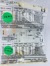 AMPHENOL M39012/17-0014 Electronic RF Connector NEW 1 pc. EB 7 