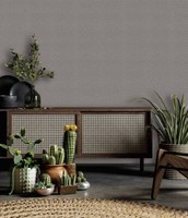 Vliestapete Muster Sisal-Geflecht Rauten 3D-Optik Braun Grau 47487 (6,74€/1Qm)