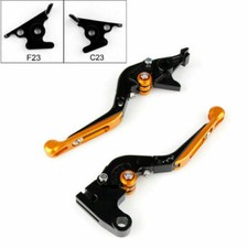 Adjustable Fold Extendable Brake Clutch Levers For Aprilia SHIVER/GT 750 Gold T9