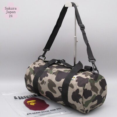 BAPE A Bathing Ape Small Duffle Bag Camo 2013 Summer Japanese