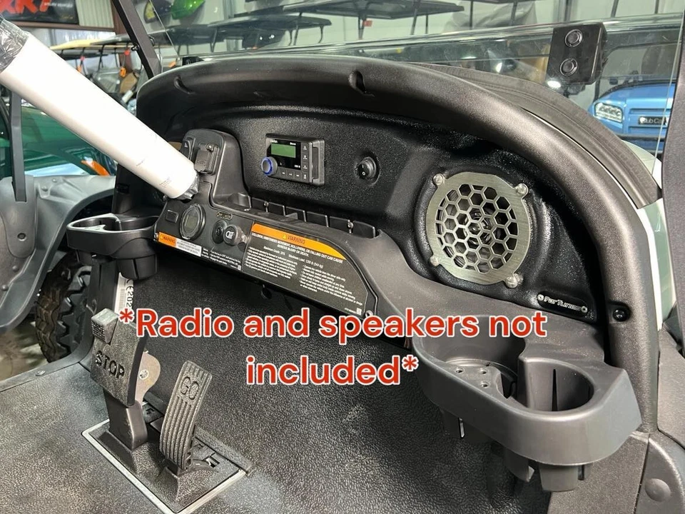 ParTunes Club Car audio dash, speaker grilles, spacers, and hardware included - Image 3 of 4