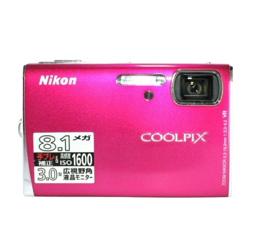 MINT] Nikon Coolpix S51 Digital Camera pink w/charger strap