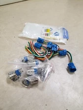 Lot of 6 - DaierTek 12V Marine Horn Switch 16MM Stainless Steel LED Push Button