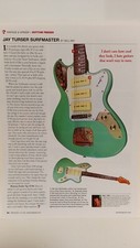 JAY TURSER SURFMASTER GUITAR REVIEW FEATURE PAGE 2015- PRINT AD - 11 X 8.5   6