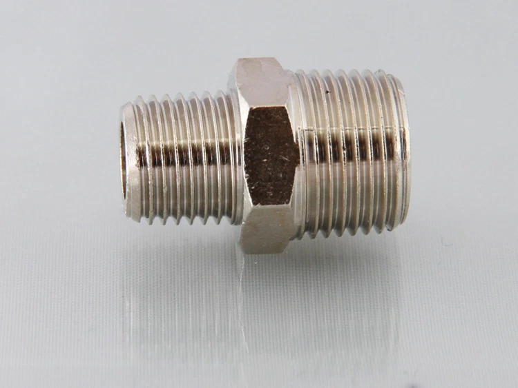 CONTEXT Bsp Male to Male Bsp Nipple Adapter ,Bsp Adaptors Connecting Nipple Brass Nickel