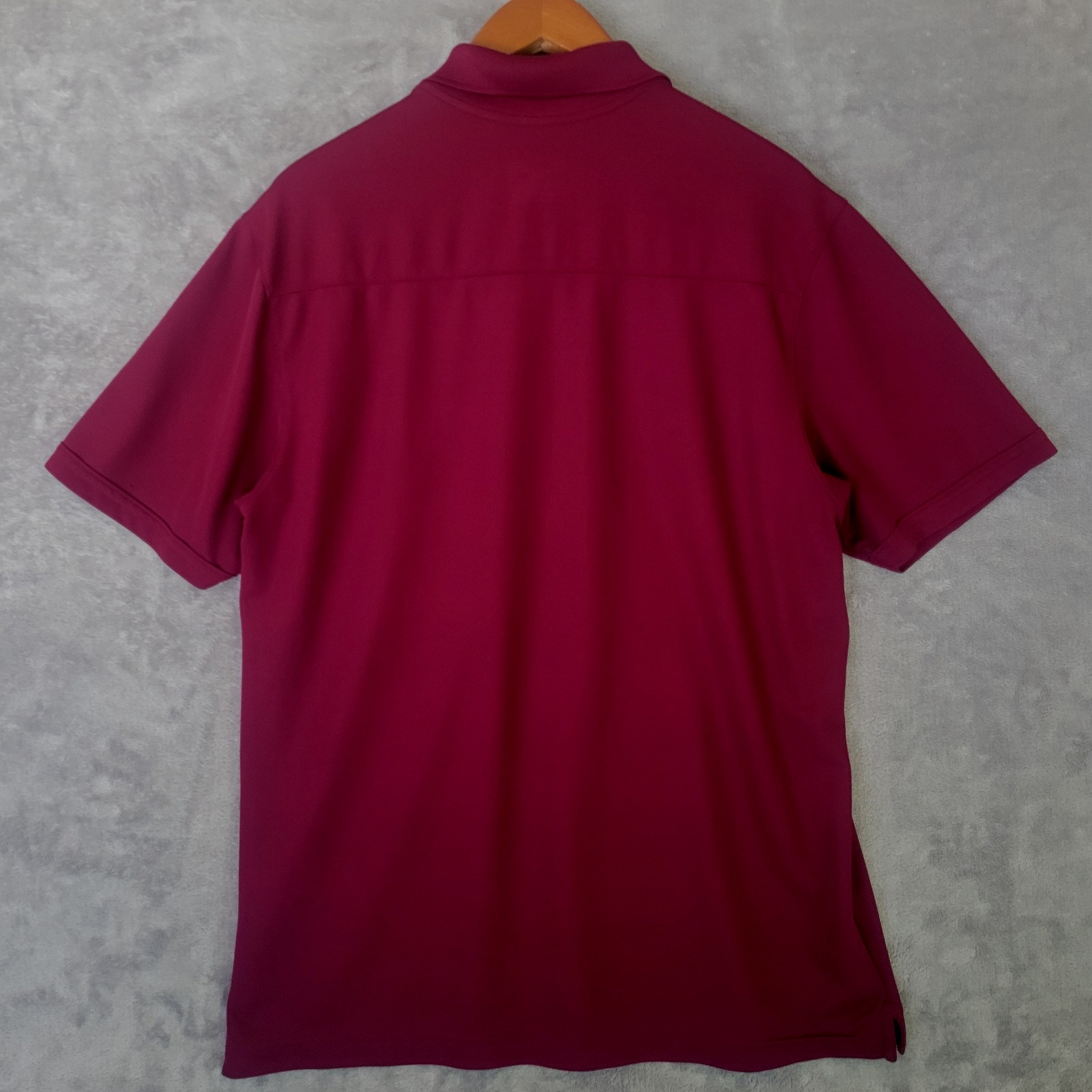 Under Armour HeatGear Polo Shirt Burgundy Deep Red Wine Mens Large Loose thumbnail 11