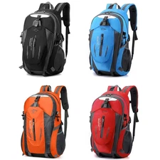 40L Men Women Travel Backpack Rucksack Camping Laptop Hiking School Book Bag