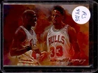 MICHAEL JORDAN PIPPEN 2020 EDWARD VELA SKETCH CARD SIGNED ARTIST /50 BULLS