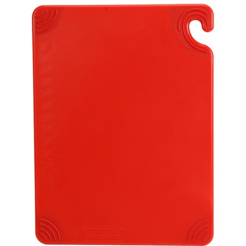 San Jamar 86134 18 in x 24 in x 1/2 in Red SafTGrip® Cutting Board