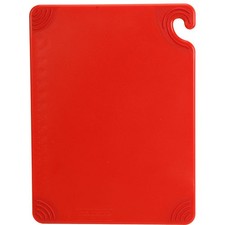 San Jamar 86134 18 in x 24 in x 1/2 in Red SafTGrip® Cutting Board