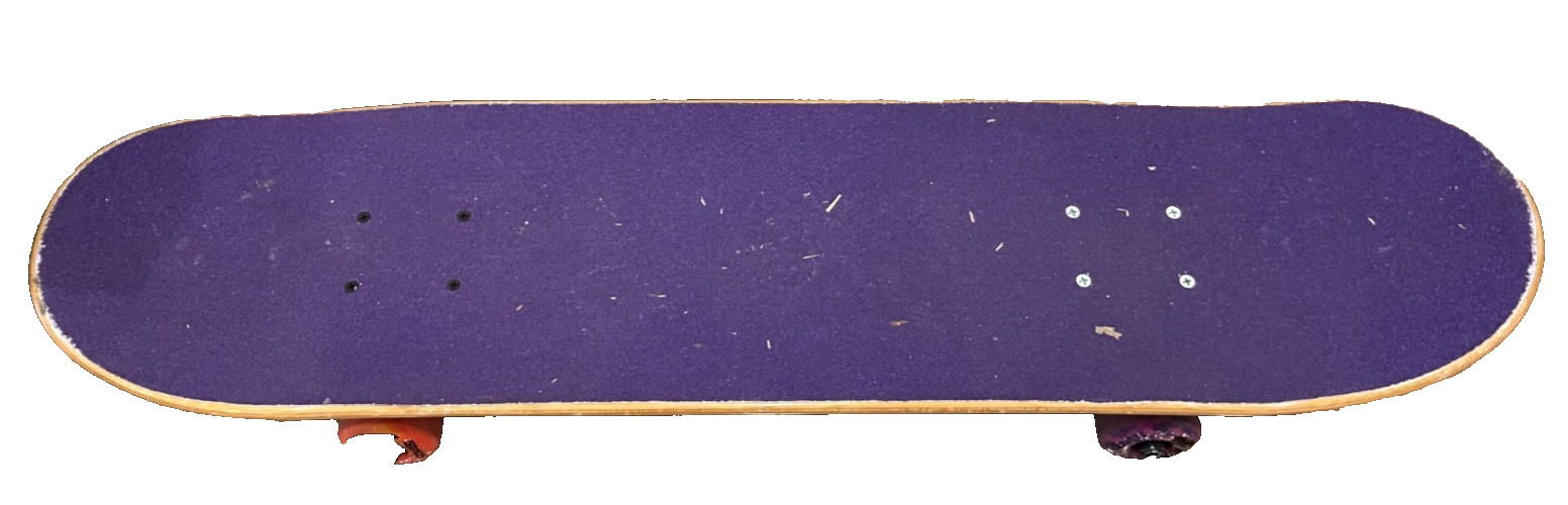 skatexs skateboard used purple grip tape with bear design 6 