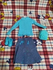 Vintage HTF Mattel Francie Doll Hip Knits #1265 Clog Shoes Backpack 1966 Cute