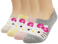 JJMax Women's Hello Kitty Cute Cotton Blend Ankle Socks 9, Boat