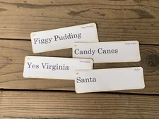 Handmade Vintage Style Flashcards Free Shipping Set of Four