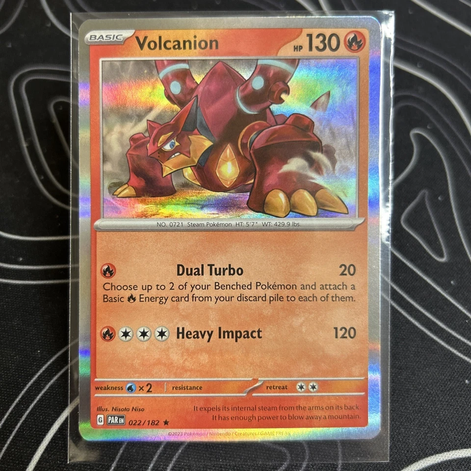 Pokemon Volcanion 022/182 Sv04: Paradox Rift Holo - Image 2 of 3