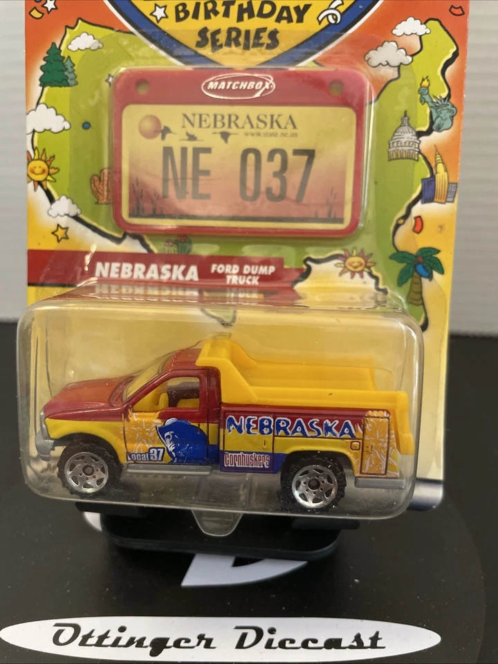 Coches de volteo Mattel Matchbox Across America 50 cumpleaños - Nebraska - Ford Foto 4 de 4