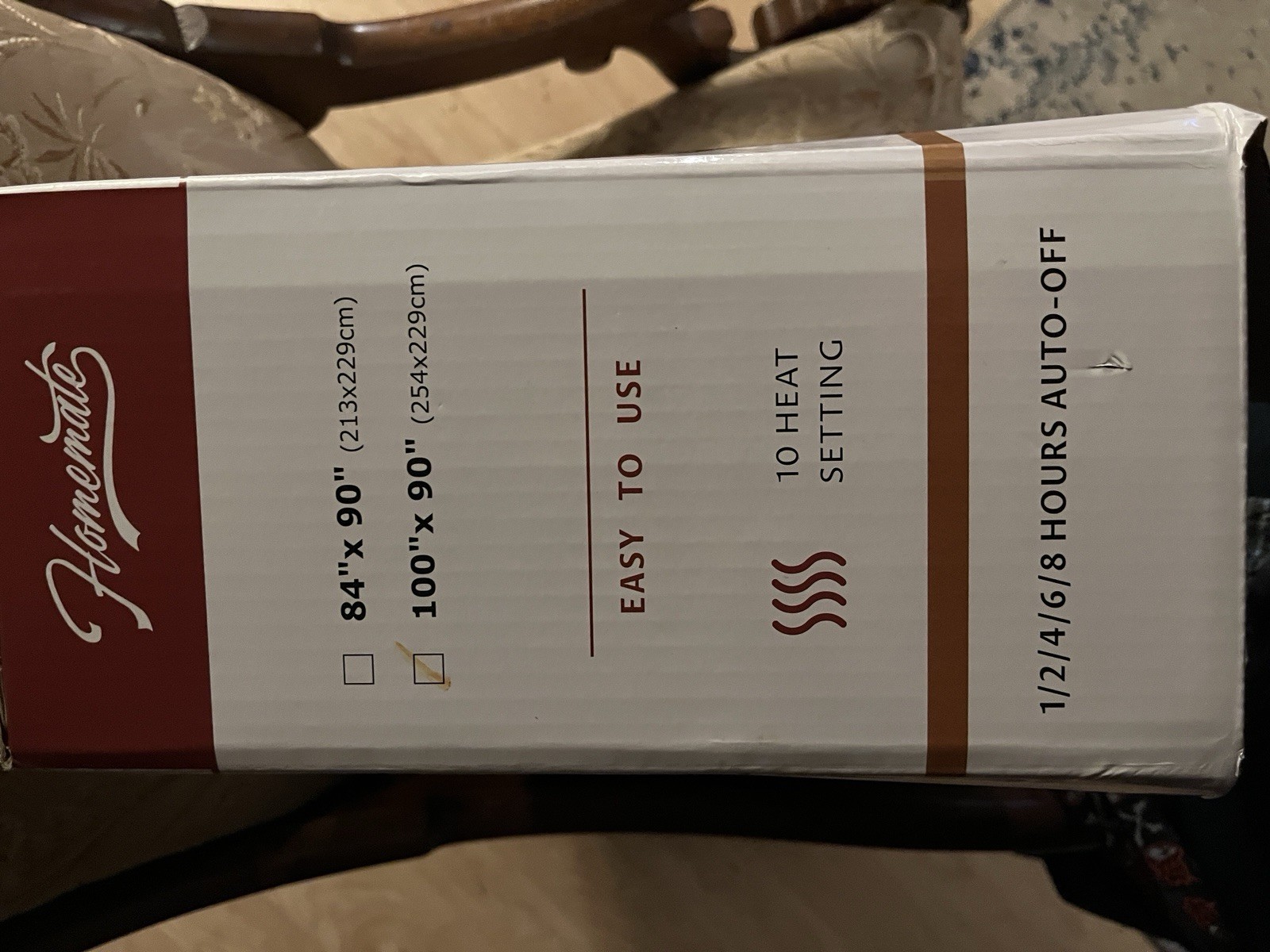 Homemate Electric Heated Blanket Throw 100” x 90”