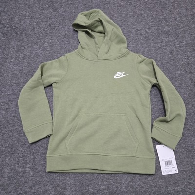 Nike Boys Fleece Pullover Hoodie Alligator Green Sz 6 86F322-E2C $38