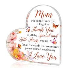 Mom Gifts from Daughter Son Mom Birthday Gifts Moms Heart Shaped black-grad3