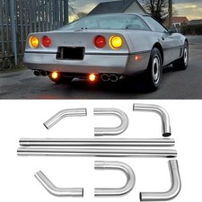For Chevy Corvette C4 8pcs 2.5 Exhaust Pipe Mandrel Straight Bend Kit Stainless For Chevy Corvette C4 8pcs 2.5 Exhaust Pipe Mandrel Straight Bend Kit Stainless