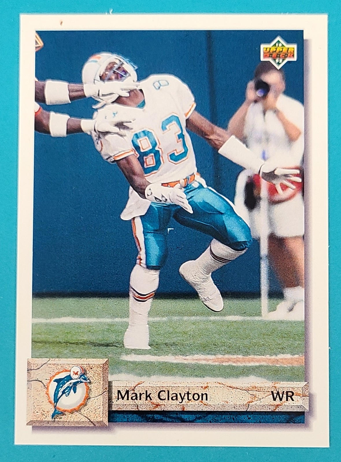 1992 Upper Deck #159 Mark Clayton Miami Dolphins FOOTBALL Card M7