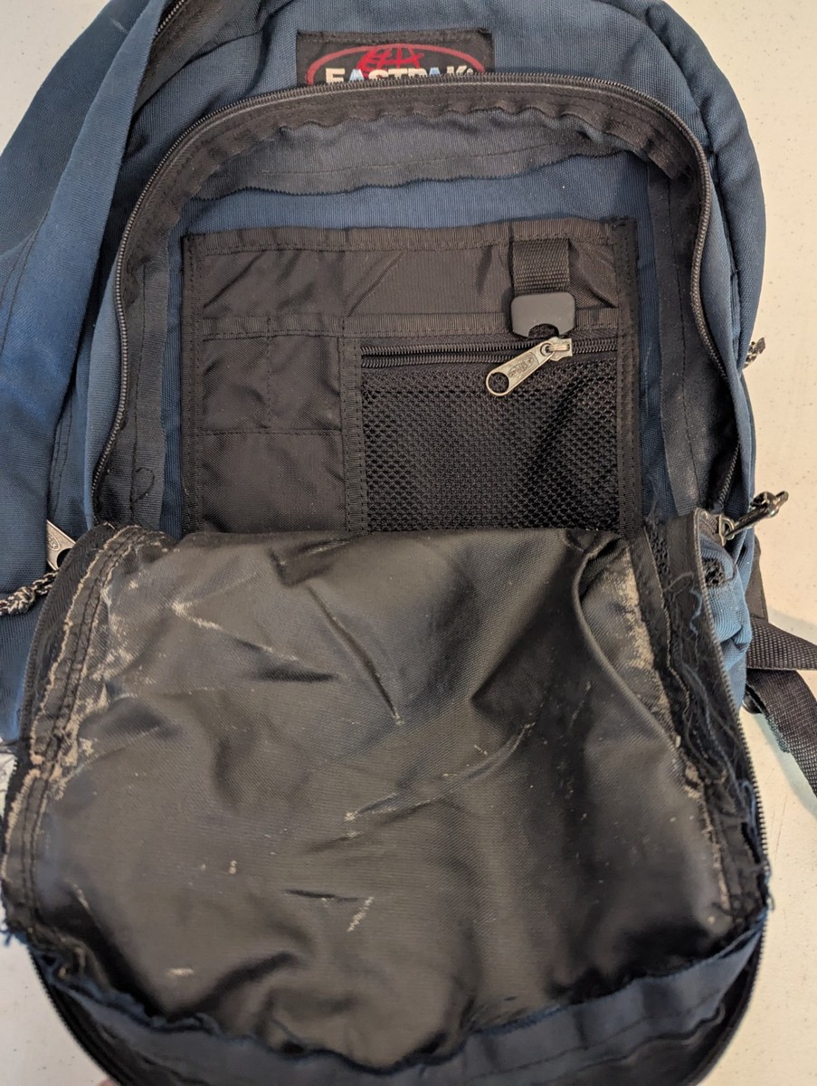 Vintage Eastpak 90s Backpack Made In USA Blue - Y2K | eBay