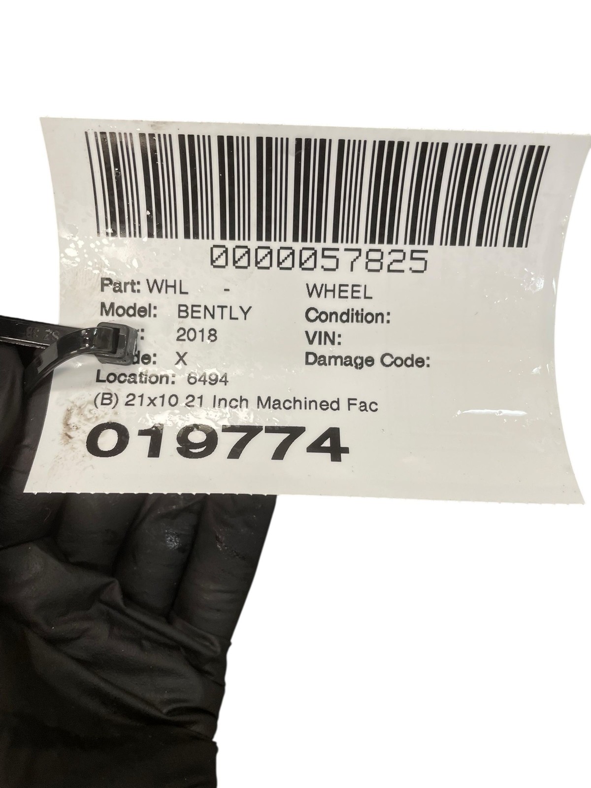 2015-2020 BENTLEY BENTAYGA OEM (B) 21x10 21 Inch Machined Face Black Wheel Rim