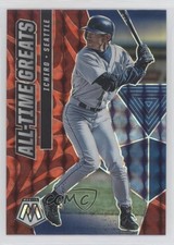 2021 Panini Mosaic All-Time Greats Reactive Red Prizm Ichiro Suzuki HOF 0k2i