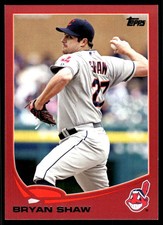 Bryan Shaw 2013 Topps Update #US257 Indians MLB READ FREE SHIPPING AutographDen