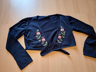 Sportalm Kitzbühel Strickjacke Gr. 36 schwarz Baumwolle Modell Hedwig